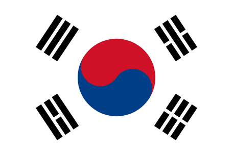 Südkoreas flagga